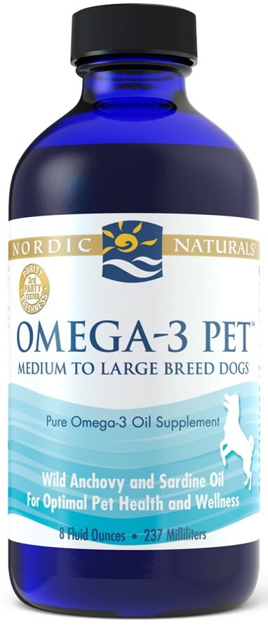 Nordic Naturals Omega-3 Pet Liquid Omega-3 Acids for Dog and Cat Health 237ml