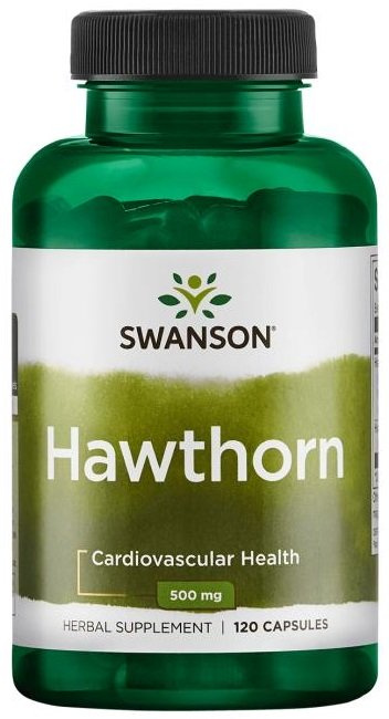 Swanson Hawthorn Extract 500mg Ekstrakt z Głogu 120 Kapsułek