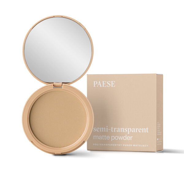 Paese Semi-Transparent Półtransparentny Puder Matujący dla Skóry Tłustej Mieszanej i Normalne Nr 3A Golden Beige 9g