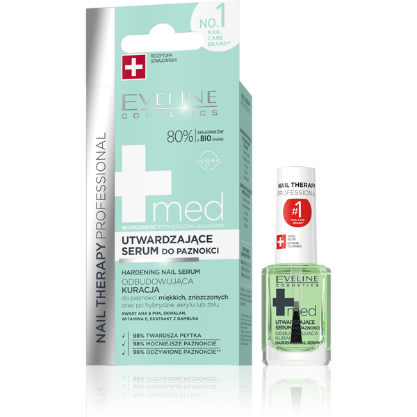 Eveline Nail Therapy Professional Utwardzające Serum do Paznokci Miękkich i Zniszczonych 12ml