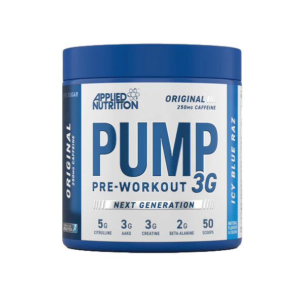 Pump 3G Pre-Workout, Icy Blue Raz - 375g