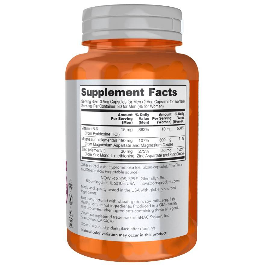 Now Foods ZMA Sports Recovery 90 Capsules