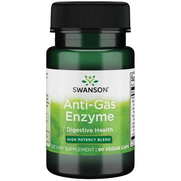Swanson Anti-Gas Enzyme Enzymy Trawienne 90 Kapsułek