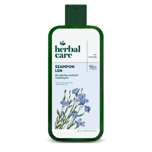 Herbal Care Rebuilding Shampoo for Dry and Damaged Hair with Flax 330ml