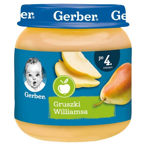 Gerber Deser Gruszki Williamsa dla Niemowląt po 4 Miesiącu 125g