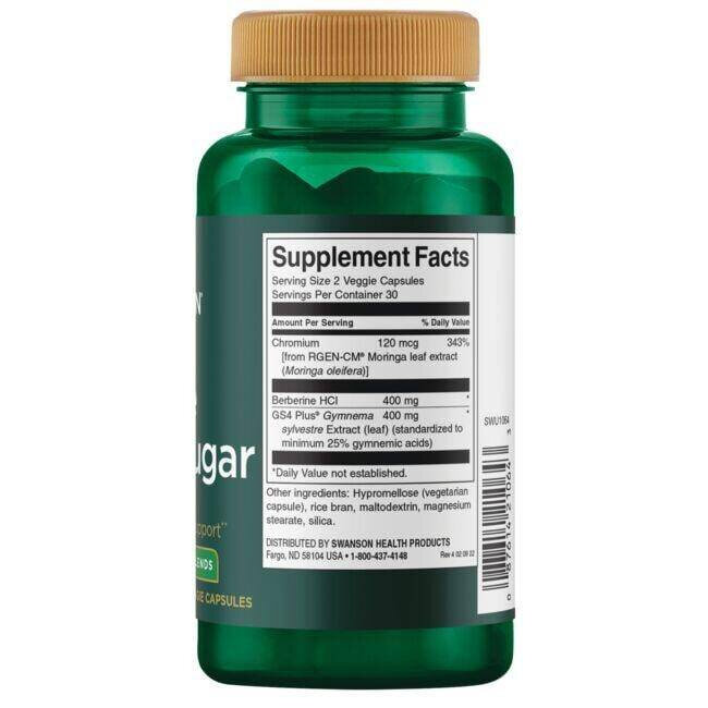 Swanson Pure Blood Sugar 60 Kapsułek