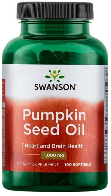 Swanson Pumpkin Seed Oil 1000mg 100 Softgels