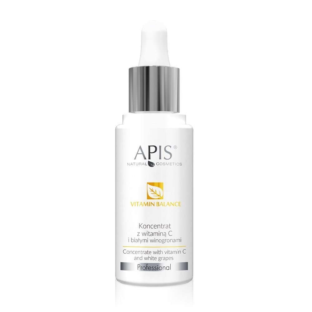 Apis Professional Vitamin Balance Koncentrat z Witaminą C i Białymi Winogronami dla Skóry Suchej i Wrażliwej 30ml