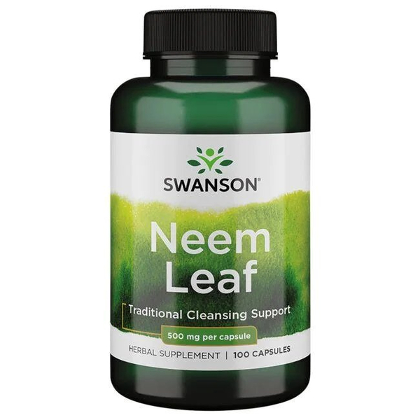 Swanson Neem Leaf 500mg Miodla Indyjska 100 Kapsułek