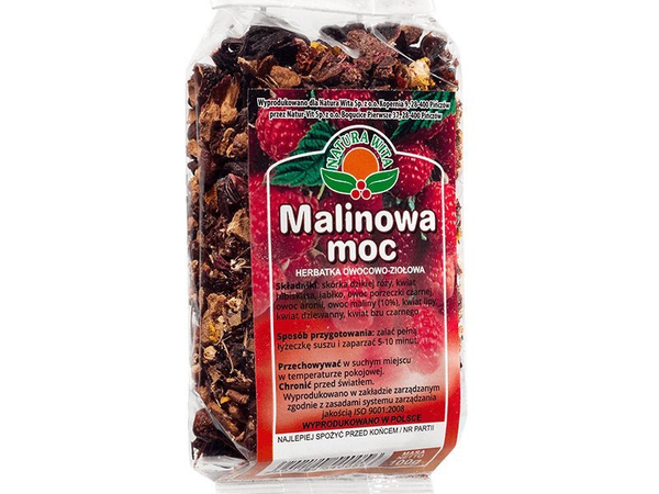 Natura Wita Naturalna Herbatka Owocowo-Ziołowa z Malinami 100g