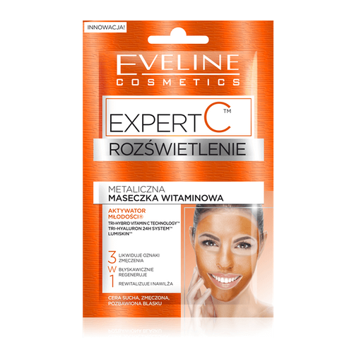 Eveline Expert C Maseczka Witaminowa Metaliczna 2x5ml