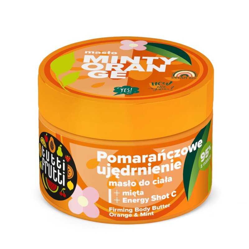 Tutti Frutti Minty Orange Ujędrniające Masło do Ciała Pomarańcza i Mięta + Energy Shot C 200ml