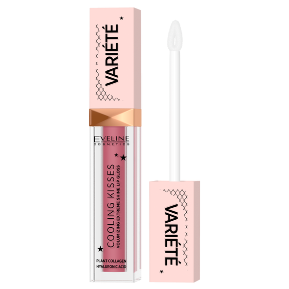 Eveline Variete Cooling Kisses Lip Gloss Enlarging Lips No. 05 New Romance 6.8ml