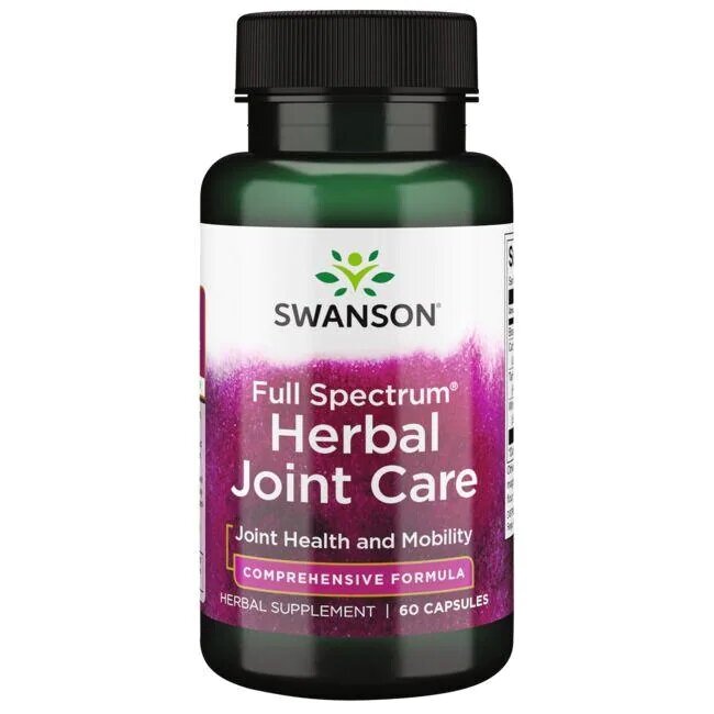 Swanson Full Spectrum Herbal Joint Care Wspomaga Układ Kostno-Stawowy 60 Kapsułek