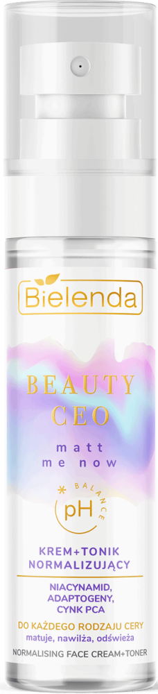 Bielenda Beauty Ceo Matt Me Now Normalizujący Krem Tonik dla Każdego Rodzaju Cery 75ml