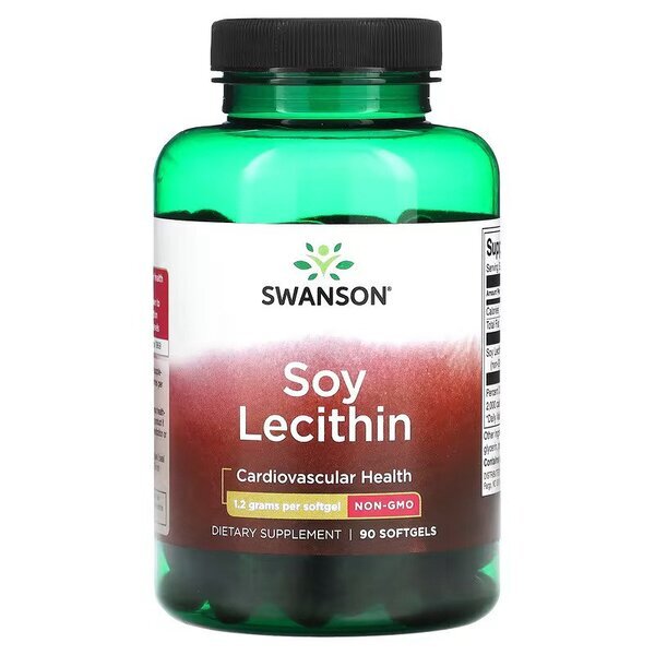 Swanson Non-GMO Soy Lecithin 1200mg 90 Capsules