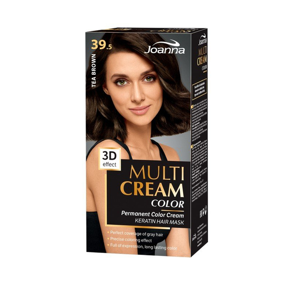 JOANNA MULTI Cream Color 3d Effect, Hair Dye /39,5/ Tea Brown