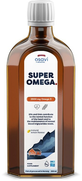Osavi Super Omega 2900mg Omega 3 Olej Rybi w Płynie na Serce i Mózg 250ml