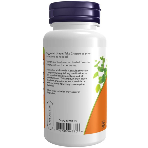 Now Foods Valerian Root 500mg Kozłek Lekarski Waleriana Relaks i Wyciszenie 100 Kapsułek