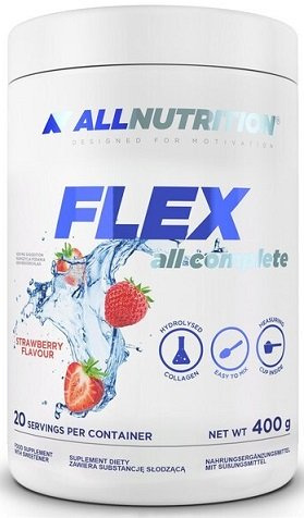Allnutrition Flex All Complete Kolagen Hydrolizowany w Proszku Truskawka 400g