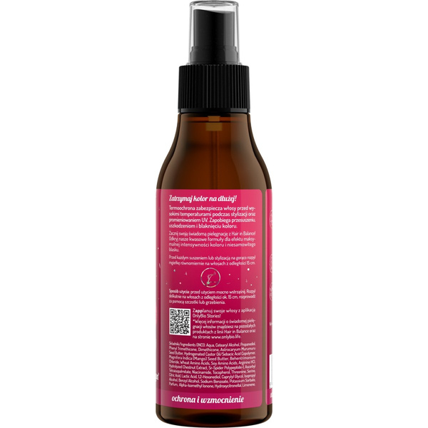OnlyBio Hair in Balance Color Thermo Protective Spray UV Protection 150ml