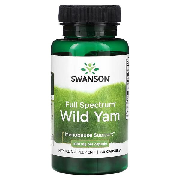 Swanson Full Spectrum Wild Yam 400mg 60 Capsules