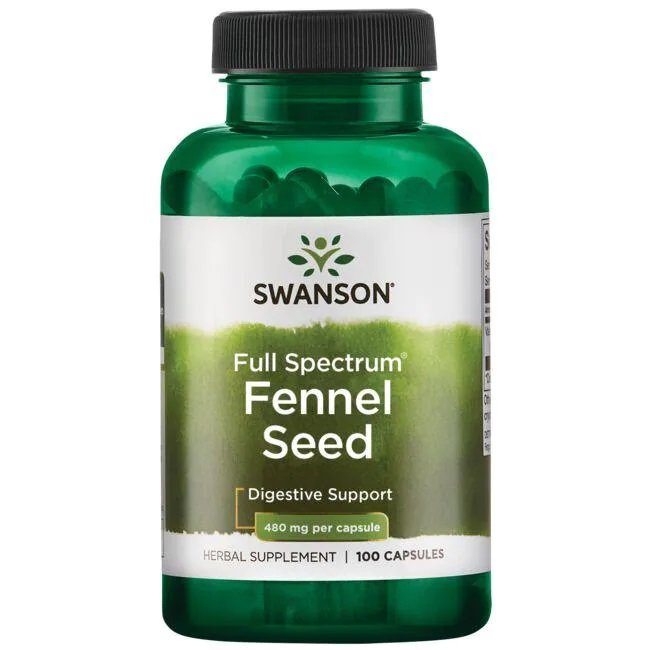 Swanson Full Spectrum Fennel Seed 480mg 100 Kapsułek