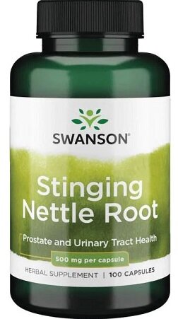 Swanson Stinging Nettle Root 500mg Korzeń Pokrzywy 100 Kapsułek