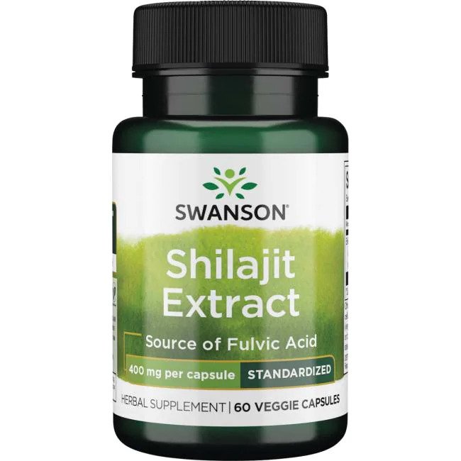 Swanson Shilajit Extract 400mg 60 Vcapsules