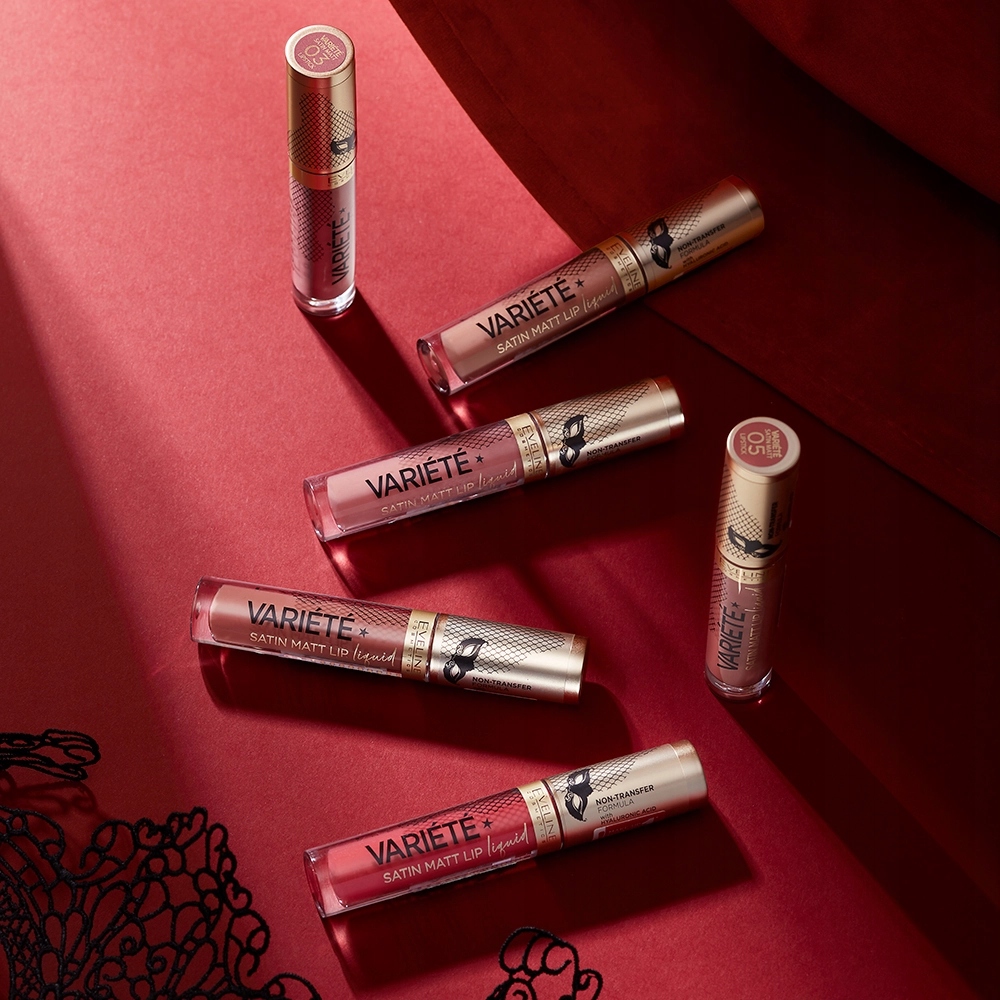 Eveline Variete Innovative Liquid Satin Matt Lipstick 03 Berry Shake 4.5ml