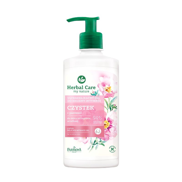 Herbal Care Ultra-Gentle Intimate Hygiene Gel for Sensitive Skin with Cistus 330ml