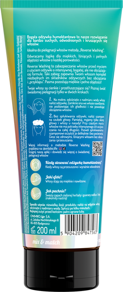 OnlyBio Reverse Washing Bogata Odżywka Humektantowa dla Włosów Suchych i Łamliwych 200ml