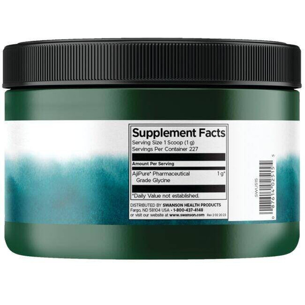 Swanson Glycine Powder Wspomaga Zdrowie Mięśni 227g