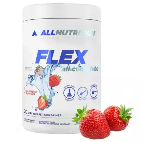 Allnutrition Flex All Complete Hydrolyzed Collagen Powder Strawberry 400g