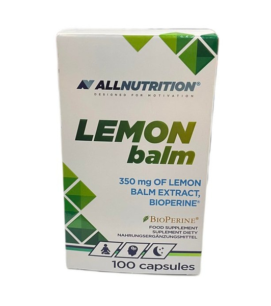 Allnutrition Lemon Balm 350mg Ekstrakt z Melisy Lekarskiej 100 Kapsułek