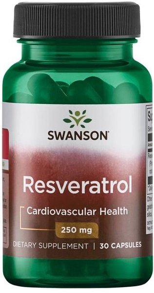 Swanson Resveratrol 250mg 30 Kapsułek