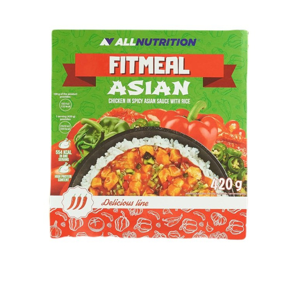 Allnutrition Delicious Line Fitmeal Asian Kurczak z Ryżem w Sosie Azjatyckim 420g
