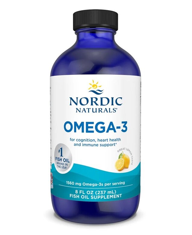 Nordic Naturals Omega-3 1560mg Immunity & Heart Health Support Lemon 237ml