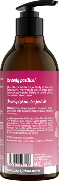 OnlyBio Body in Balance Żel pod Prysznic Sakura Kwiat Wiśni 400ml
