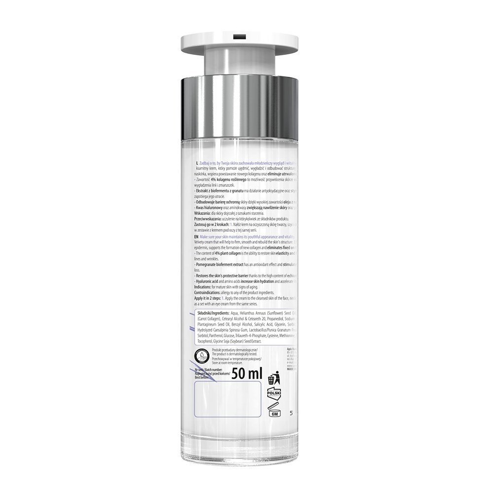 Apis Natural Slow Aging Step 2 Aksamitny Krem Wzmacniający dla Skóry Dojrzałej 50ml