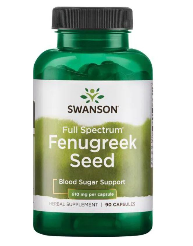 Swanson Fenugreek Seed 610mg 90 Capsules