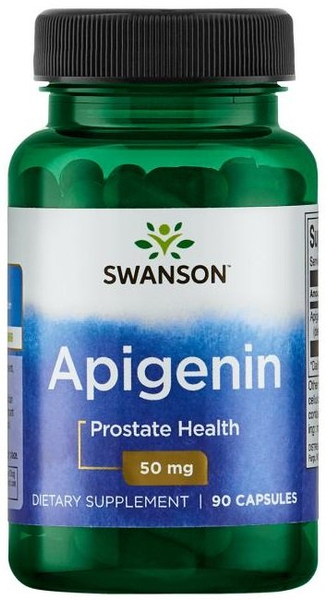 Swanson Apigenin 50mg Wspiera Zdrowie Układu Nerwowego i Prostaty 90 Kapsułek