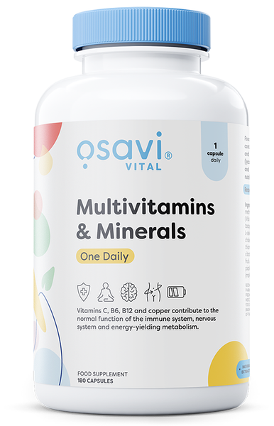 Osavi Multiwitamina i Minerały Jedna Dziennie dla Dorosłych 180 Kapsułek