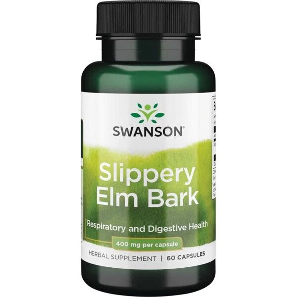 Swanson Slippery Elm Bark 400mg Kora Wiązu 60 Kapsułek