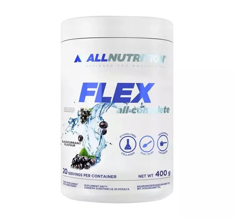 Allnutrition Flex All Complete Hydrolyzed Collagen Powder Blackcurrant 400g