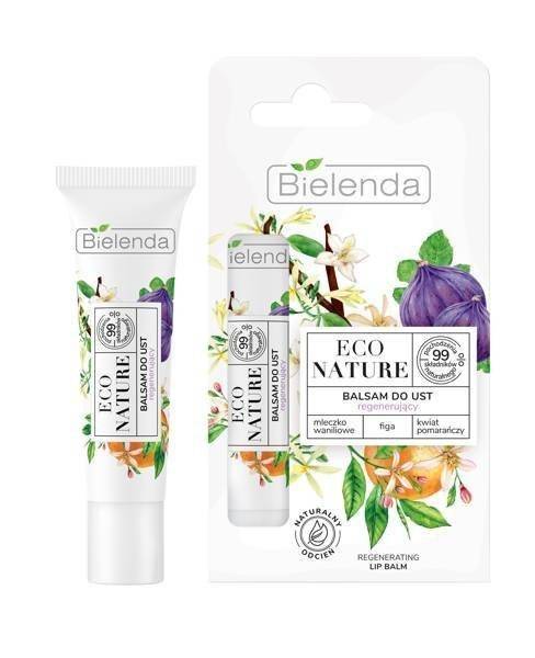 Bielenda Eco Nature Regenerujący Balsam do Ust Mleczko Waniliowe Figa Kwiat Pomarańczy 10g