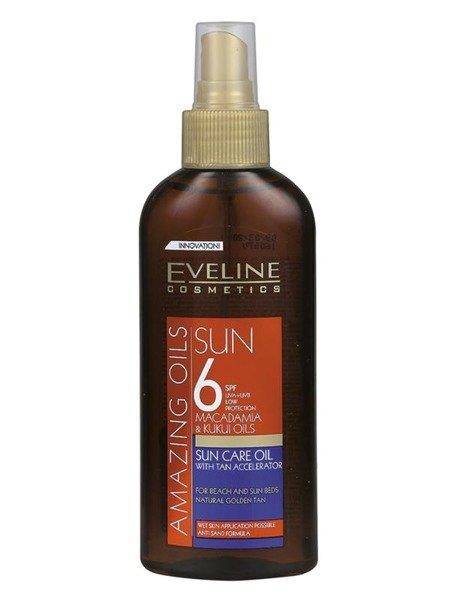 Eveline AMAZING OILS SUN CARE OIL WITH TAN ACCELERATOR SPF6 150ML