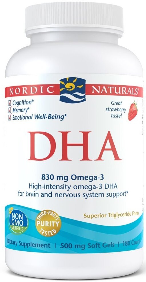 DHA, 830mg Strawberry - 180 softgels