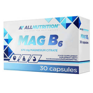 Allnutrition Mag B6 670mg Cytrynian Magnezu Witamina B6 30 Kapsułek