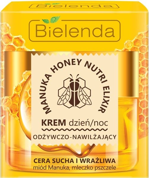 Bielenda Manuka Honey Nutri Elixir Odżywczy Nawilżający Krem na Dzień i na  Noc 50ml